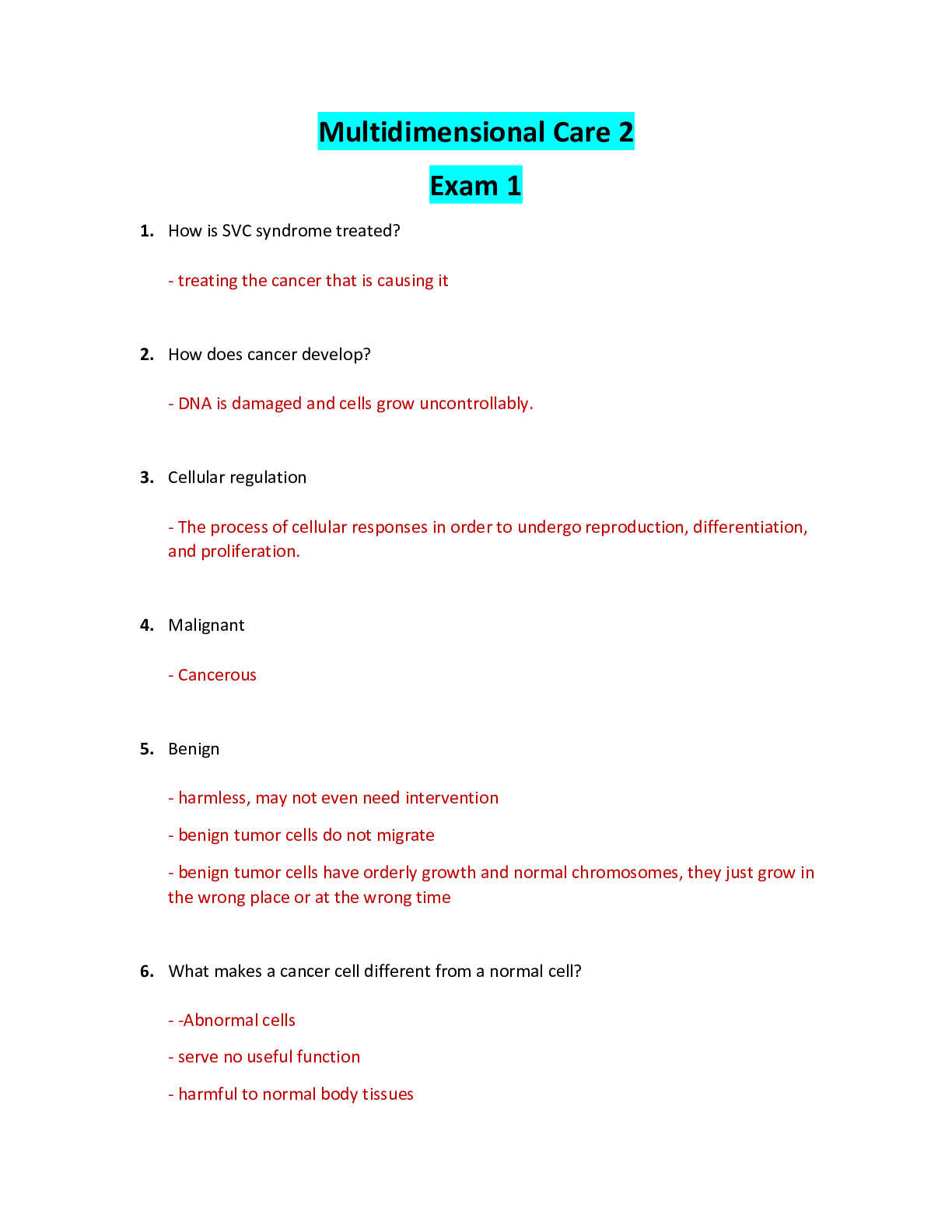Preview image for NUR 2392 / NUR2392: Multidimensional Care II / MDC 2 Exam 1 Review (Latest 2021 / 2022) Rasmussen
